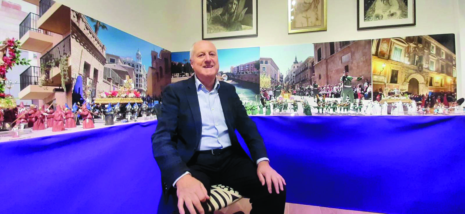 El director de Seficosa, Carlos López D’Hers, artífice de la exposición en Cantabria. / S.D.