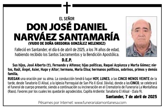 El Señor
Don Jose Daniel
Narvãez Santamaría