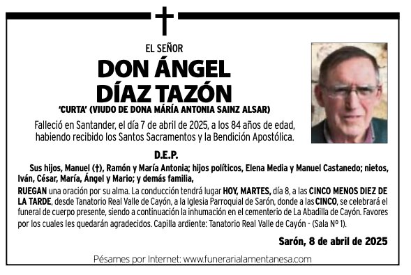 El Señor
Don Ángel
Díaz Tazón