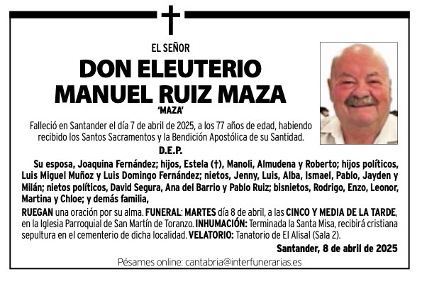 El Señor
Don Eleuterio
Manuel Ruiz Maza
