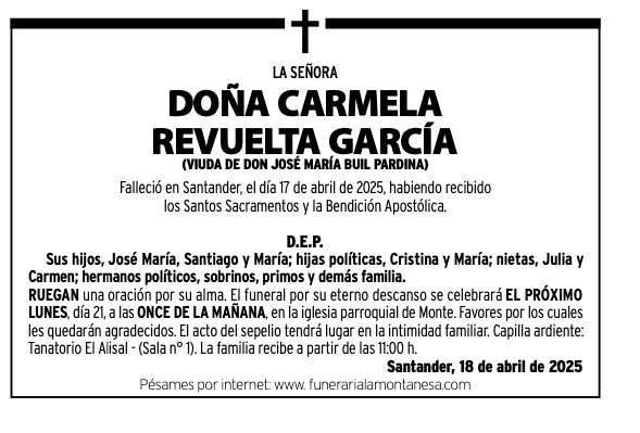 La Señora
Doña Carmela
Revuelta García