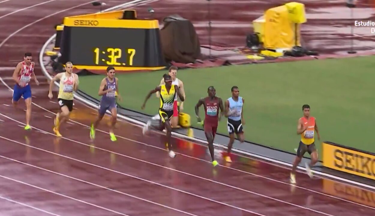 Attaoui deslumbró al mundo con una semifinal perfecta en los 800 metros. / RTVE