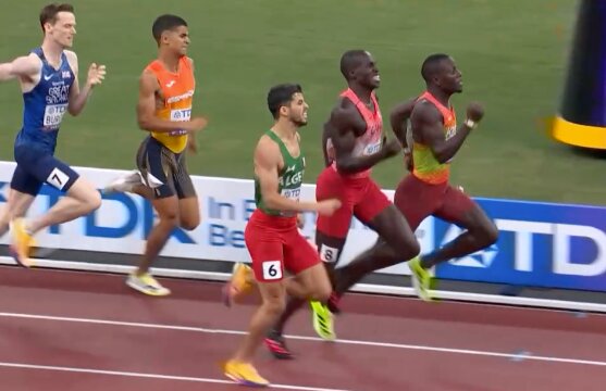 El cántabro Mohamed Attaoui, durante la final. / RTVE