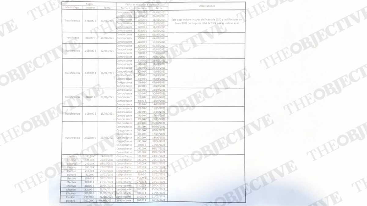Captura del documento. | THE OBJECTIVE
